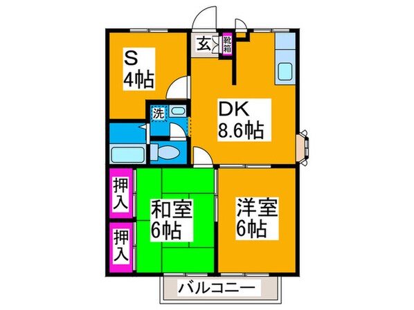 リベラル深阪Ａの物件間取画像